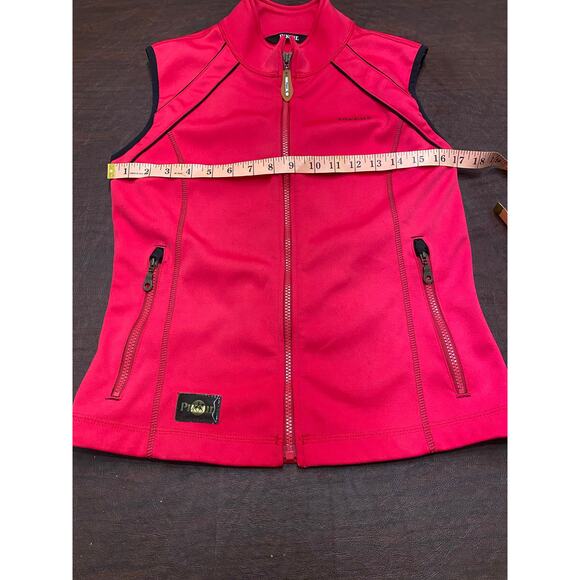 Pikeur Celine Equestrian Pink Soft Shell Vest Full Zip Size 10 Riding Jumper - Picture 5 of 8